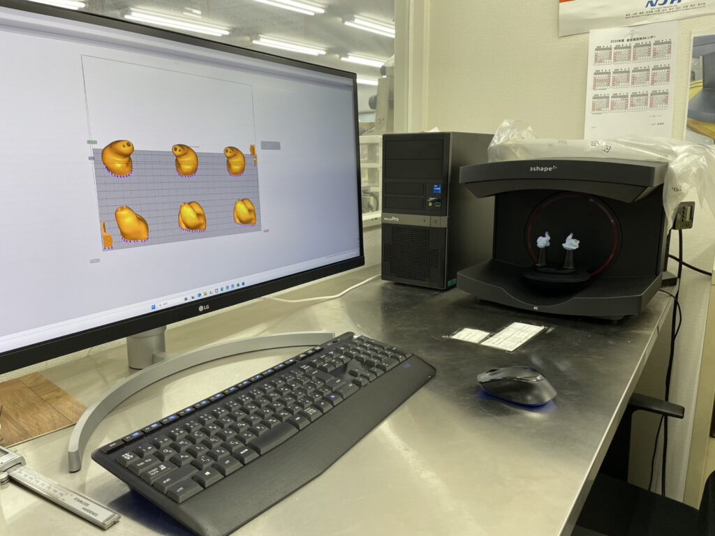 NJH国内工場 オーダーメイド補聴器のシェル製作風景